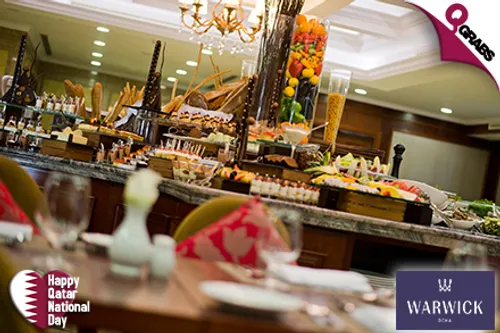 From QR30 Celebrate The Qatar National Day at Warwick Doha - Choose from Authentic Qatari / International Cuisine OR Delicious Italian Dishes! (Up to QR180 Value)